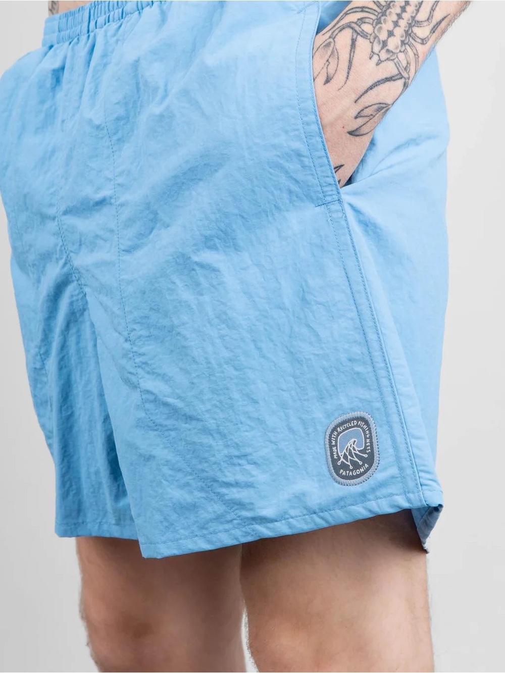 PATAGONIA - BAGGIES SHORTS 5" CLEAN CURRENTS PATCH - LAGO BLUE size XL